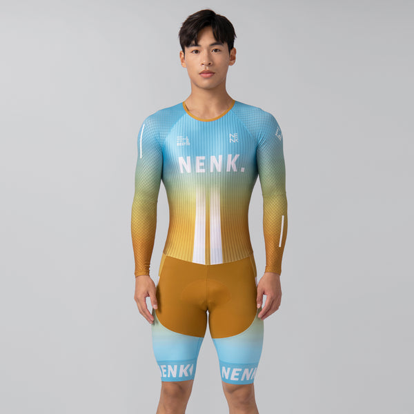 Men's PRO Back zipper LS TT Skinsuit W-CMS2271E-3A