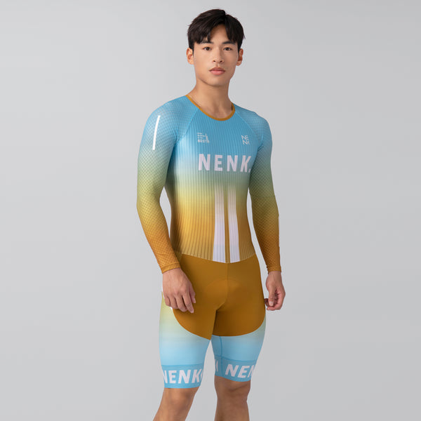 Men's PRO Back zipper LS TT Skinsuit W-CMS2271E-3A