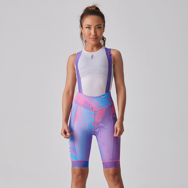 Women’s Cycling All Printing Bib Shorts CWBPRO712B-2B