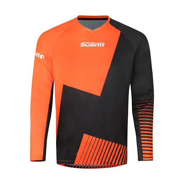 Custom Mens Long Sleeve Mountain Bike Jersey CMMT003B