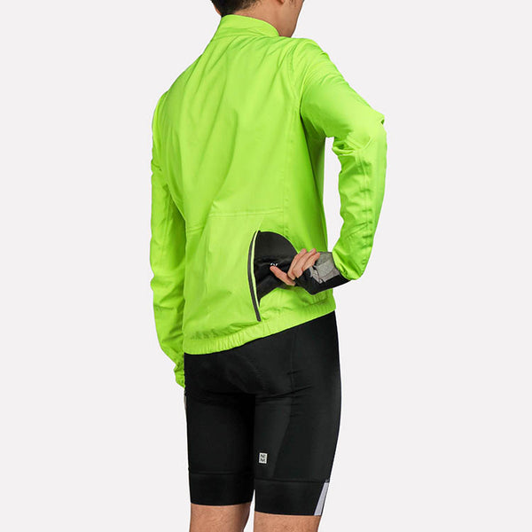 Men’s Cycling Rain Jacket Neon Green CMT2052A-4A