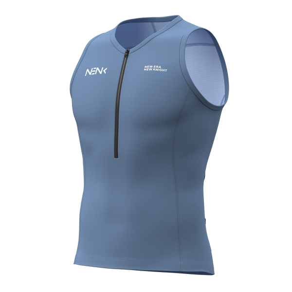 Custom Mens Sleeveless Triathlon Tops Singlet TMT003A-1B
