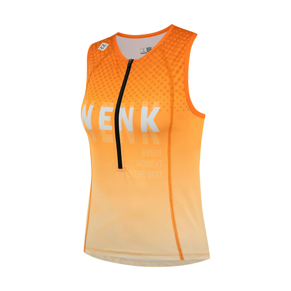 Custom Womens Sleeveless Triathlon Tops Singlet TWT23003A-2B