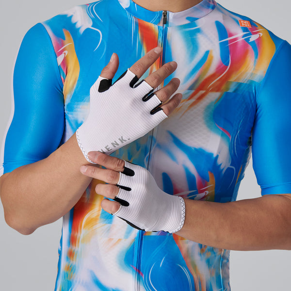 Cycling Plain Half Finger Gloves CUAPRO736D-1A