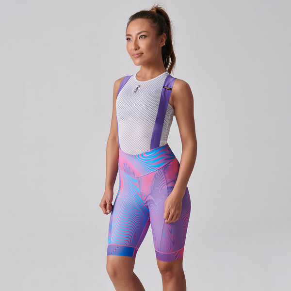 Women’s Cycling All Printing Bib Shorts CWBPRO712B-2B