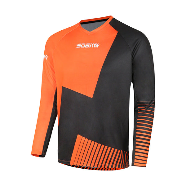 Custom Mens Long Sleeve Mountain Bike Jersey CMMT003B