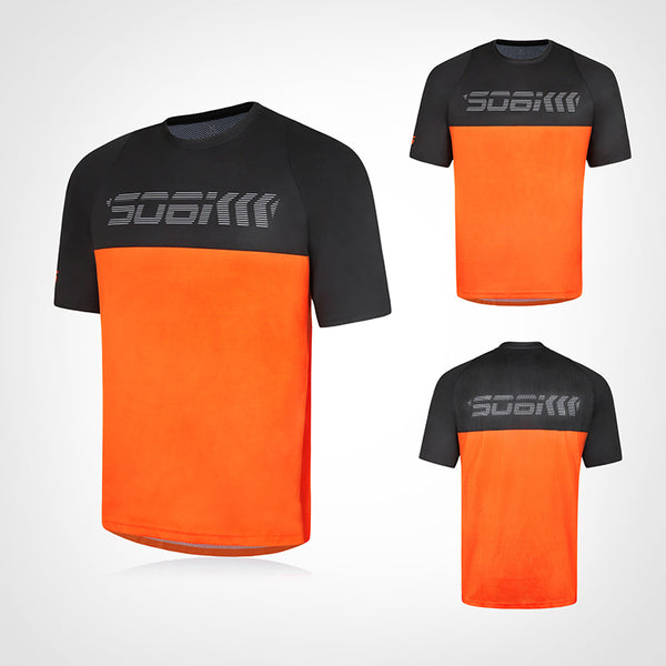 Custom Mens Short Sleeve Mountain Bike Jersey CMMT001A-2