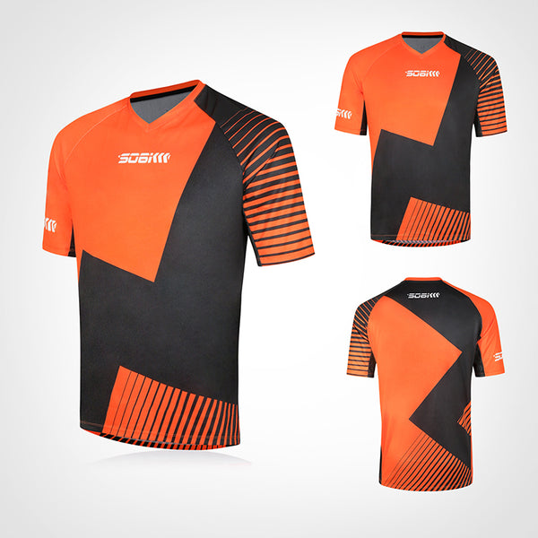 Custom Mens Short Sleeve MTB Jersey CMMT001B