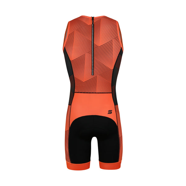 Custom Mens ITU Sleeveless Triathlon Skinsuit TMS101A