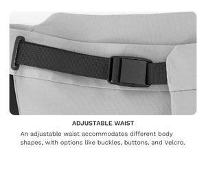 Adjustable Waist
An adjustable waist accommodates different body shapes, with options like buckles, buttons, and Velcro.