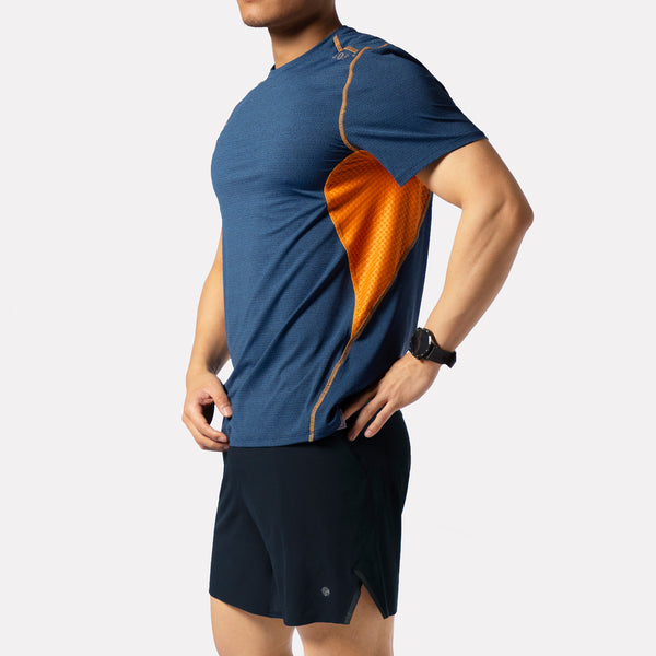Men's Run Short Sleeve Shirt W-RMT20004E-1B