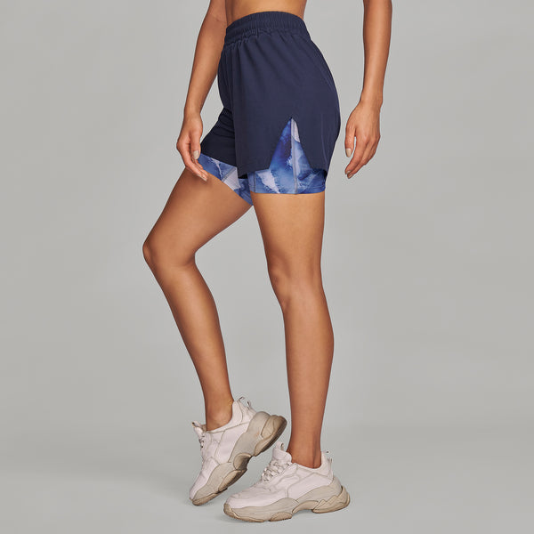 Women's Sport 2 IN 1 Short W-RWB21104D-1