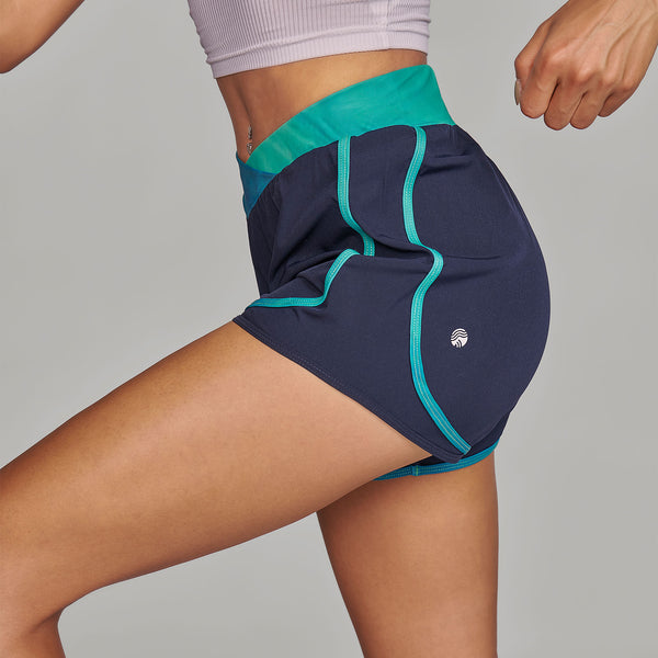 Women's 2 in 1 Run Shorts W-RWB21104G-1A