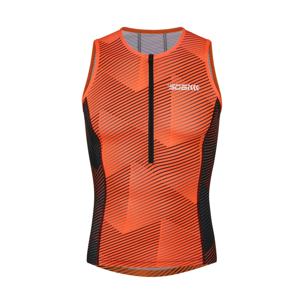 Custom Mens Sleeveless Triathlon Tops Singlet TMT003A