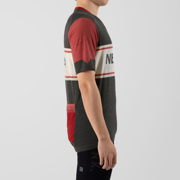 Men’s Cycling Gravel Wool HS Jersey CGMT22-GEB22