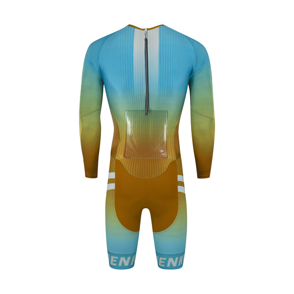 Men's PRO Back zipper LS TT Skinsuit W-CMS2271E-3A