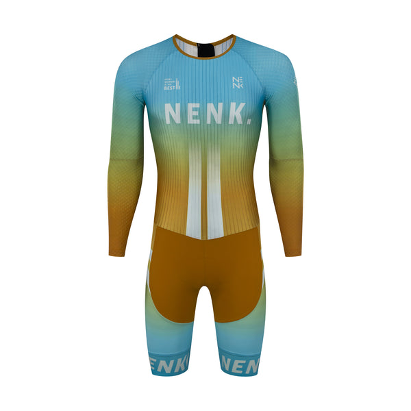 Men's PRO Back zipper LS TT Skinsuit W-CMS2271E-3A